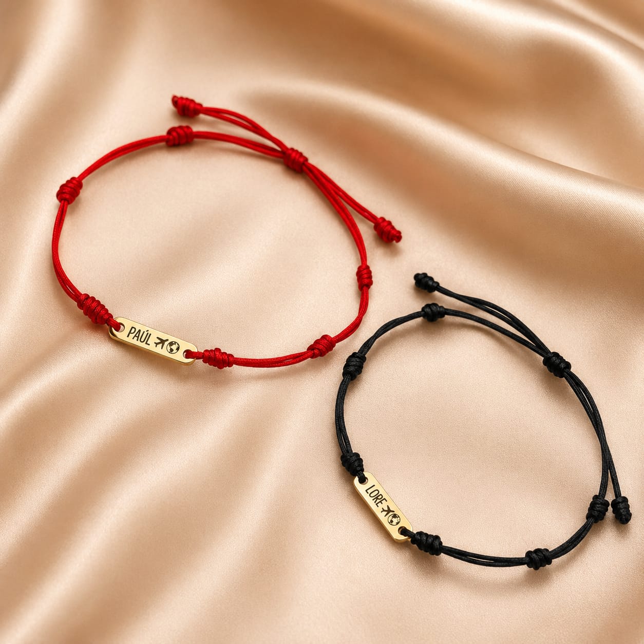 PULSERA CON PLACA DE ORO