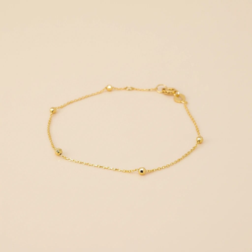 PULSERA CON BOLAS DIAMANTADAS