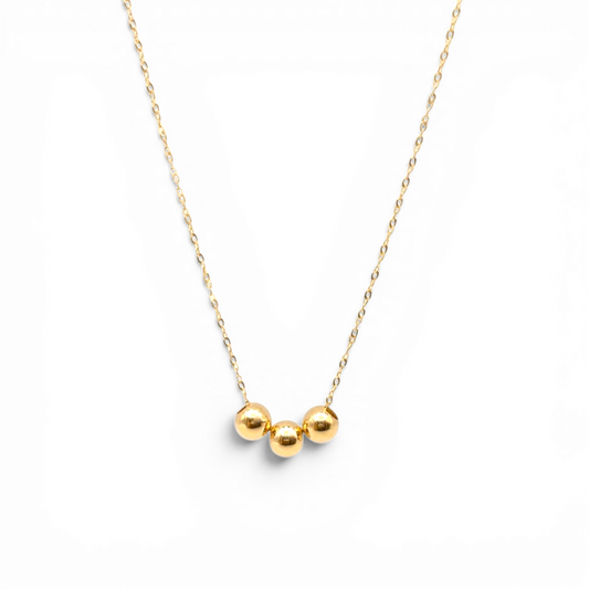 COLLAR CON ESFERAS LISAS